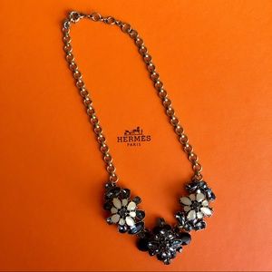 35% OFF🌟J. Crew Pink/Grey Crystal Necklace